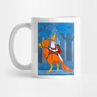 Wizard on a Terror Bird Mug